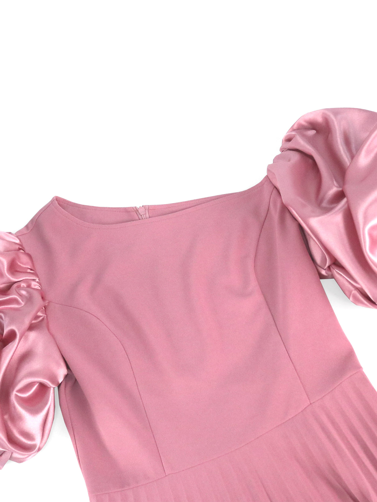 ONTINVA Pink Pleated Party Dresses A Line