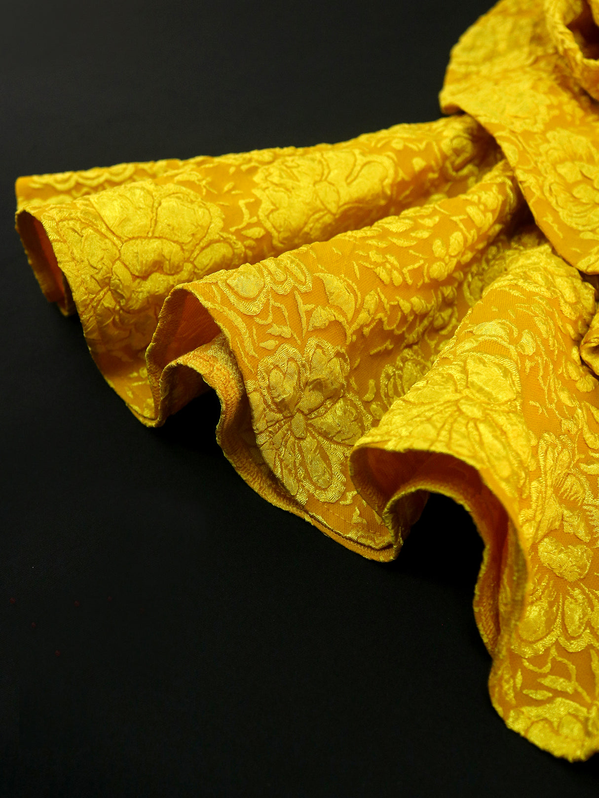 ONTINVA Luxury Party Dresses Prom Women Sleeveless Modest Brocade Jacquard Rose Flower Fish Tail Dress Birthday Date Night Out Gown