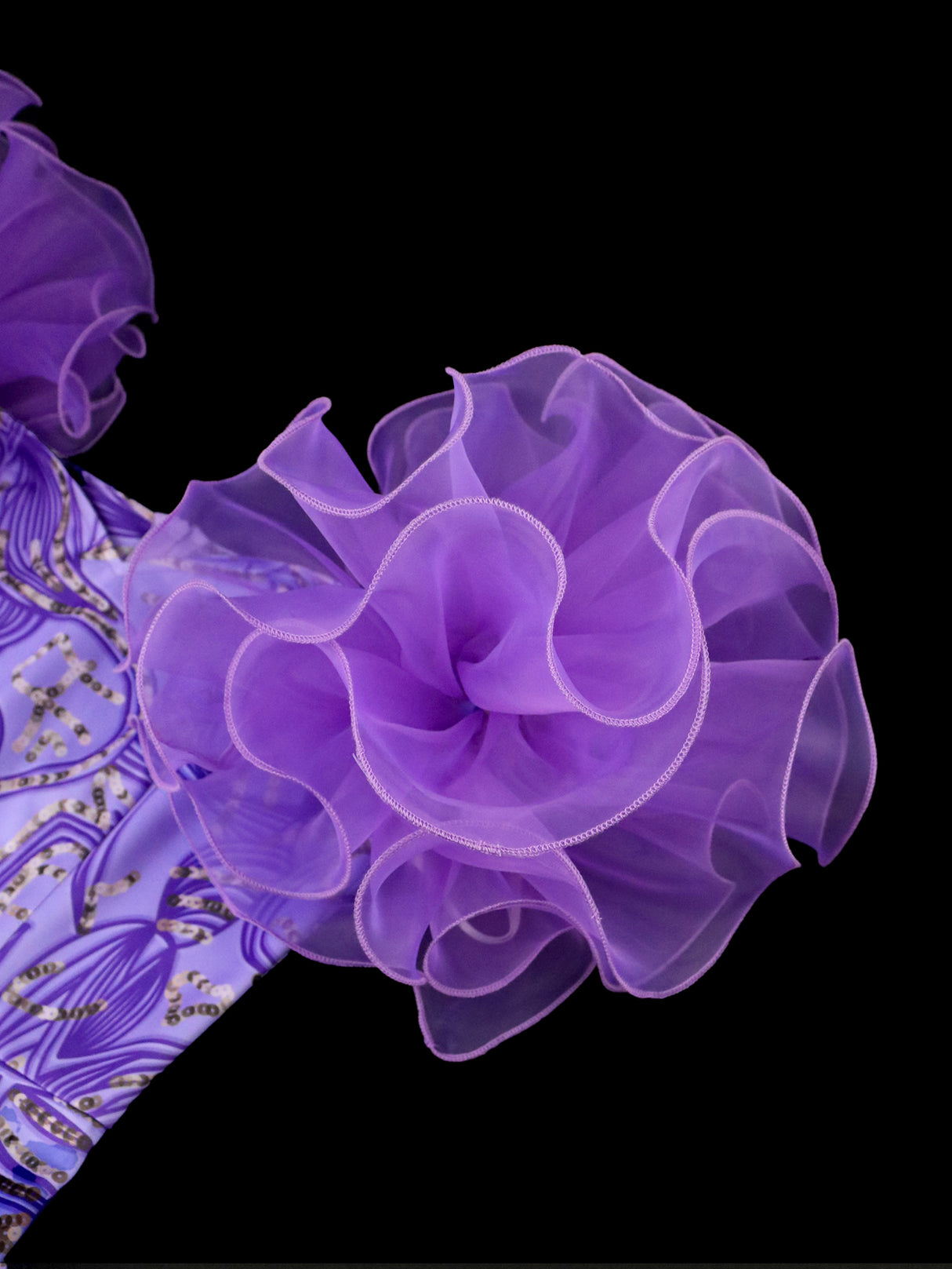 ONTINVA Purple Print Midi Dresses for Women Flower Short Sleeve Floral African Gowns Bodycon Evening Cocktail Event Party Outfits 4XL