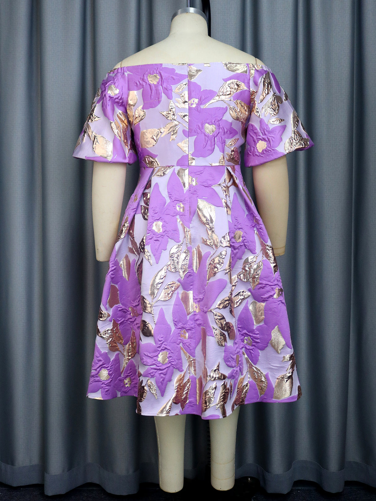 ONTINVA Women Luxury Embroidery Dress Puffy Bare Shoulder Jacquard Pleated Princess Dress Modest Vintage Celebrity Party Prom Ball Gowns