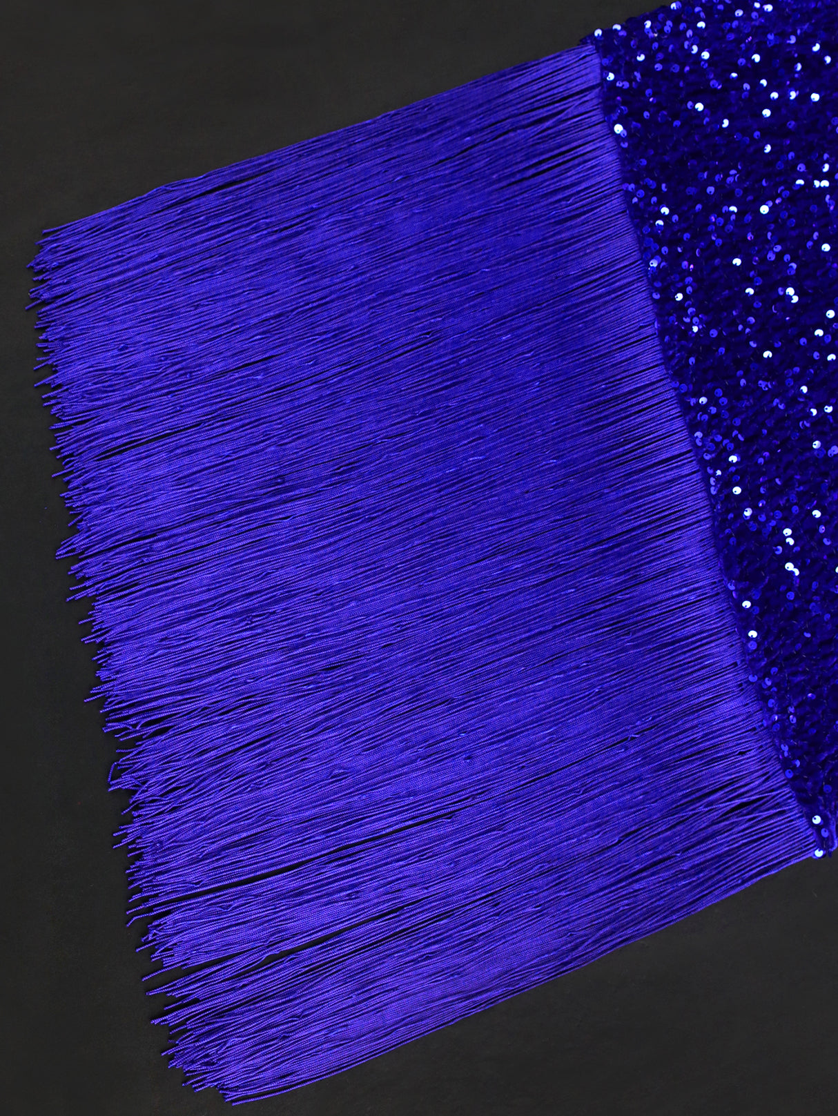 ONTINVA Women Dress Velvet Shiny Glitter Sequin Long Sleeve Feather Tassel Autumn Package Hip Celebrate Occasion Birthday African Gown