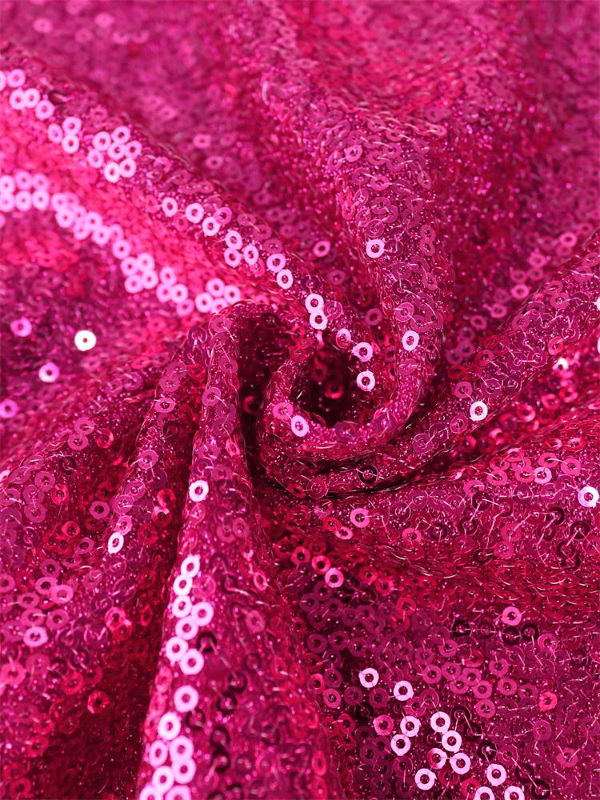 ONTINVA Plus Size Sequin Tassel Dresses Midi Party Mesh Patchwork