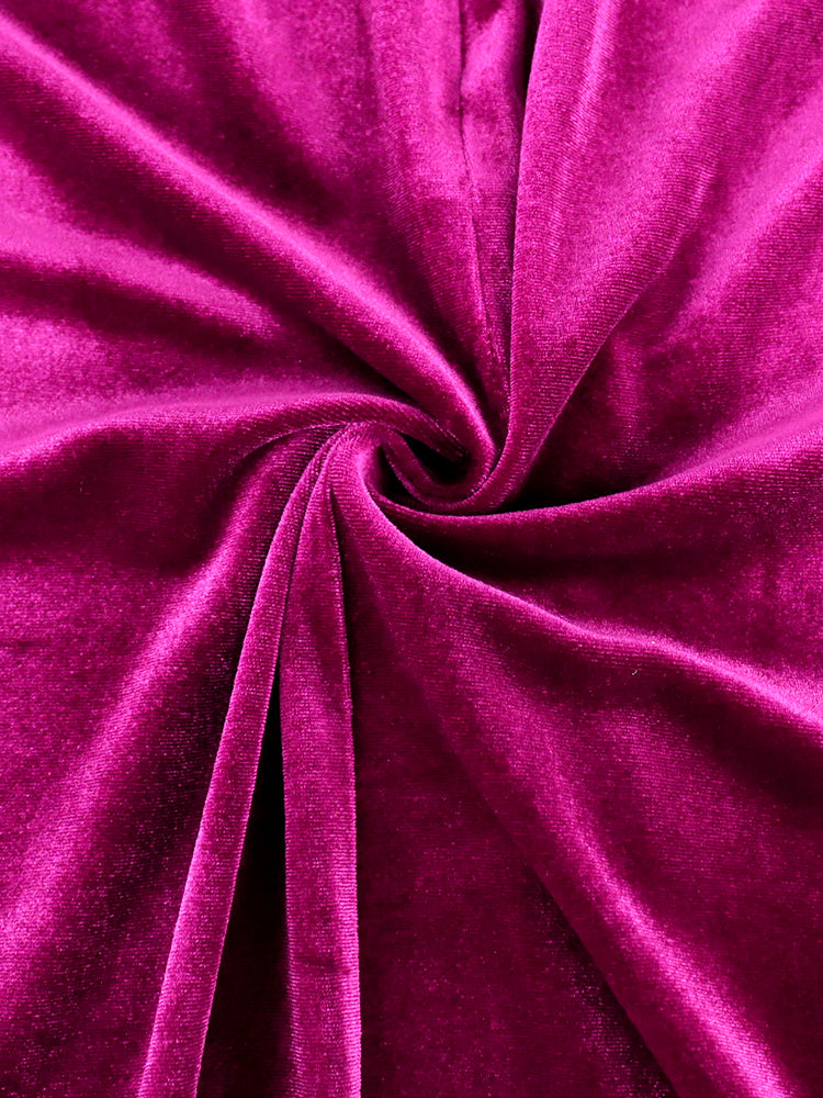 ONTINVA V-Neck Velvet Vintage Party Dress