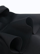 ONTINVA Maxi Dress Long Sleeve Peplum New in Black Long Bodycon Dress Formal