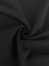 ONTINVA Women Black Blazers V Neck Cloak Sleeve with Waist Belt