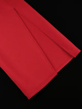 ONTINVA Maxi One Shoulder Bow Birthday Dress Slit