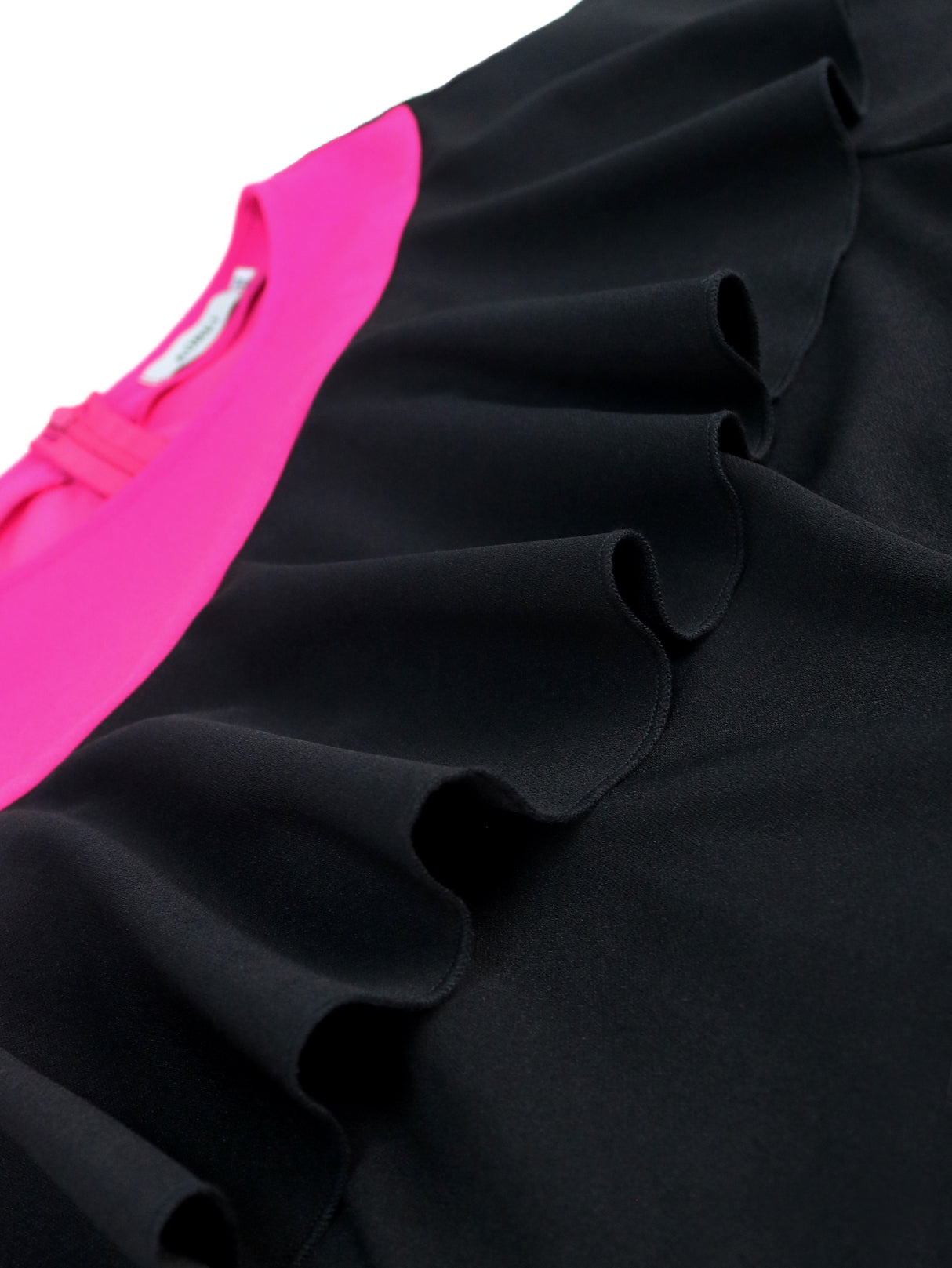 ONTINVA Elegant Dresses Women 2023 Ruffle Color Block O Neck Half Sleeve Autumn Evening Party  African Event Midi Gowns New