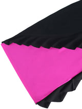 ONTINVA Elegant Dresses Women 2023 Ruffle Color Block O Neck Half Sleeve Autumn Evening Party  African Event Midi Gowns New