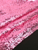 ONTINVA Pink Sequin Elegant Party Ruffles Sleeveless Dress