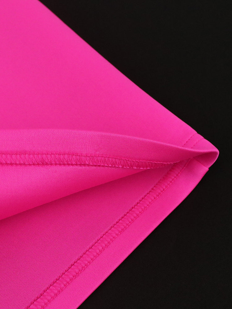 ONTINVA V Neck Ruffles Sleeveless Bodycon Dresses
