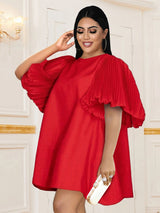 ONTINVA Loose Dress Shiny Party Fashion