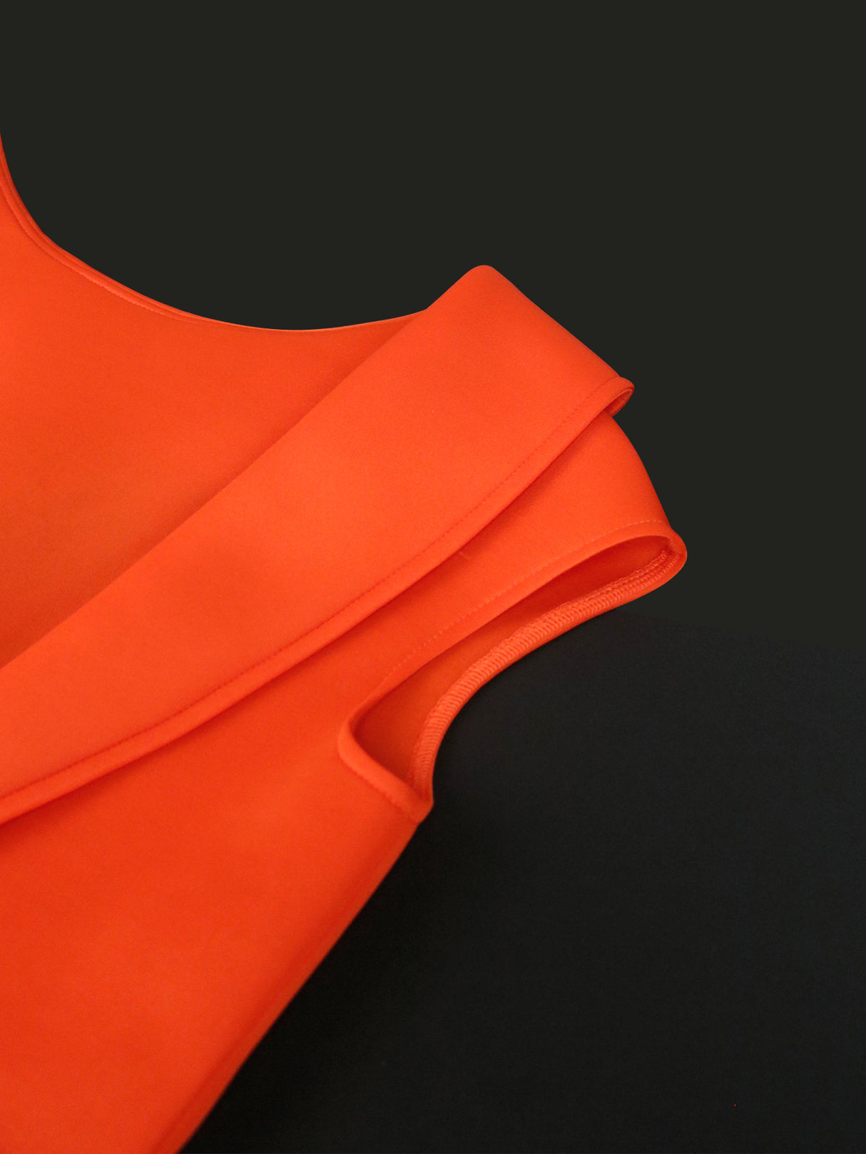 ONTINVA Backless Orange Big Bow Dress Party High Slit